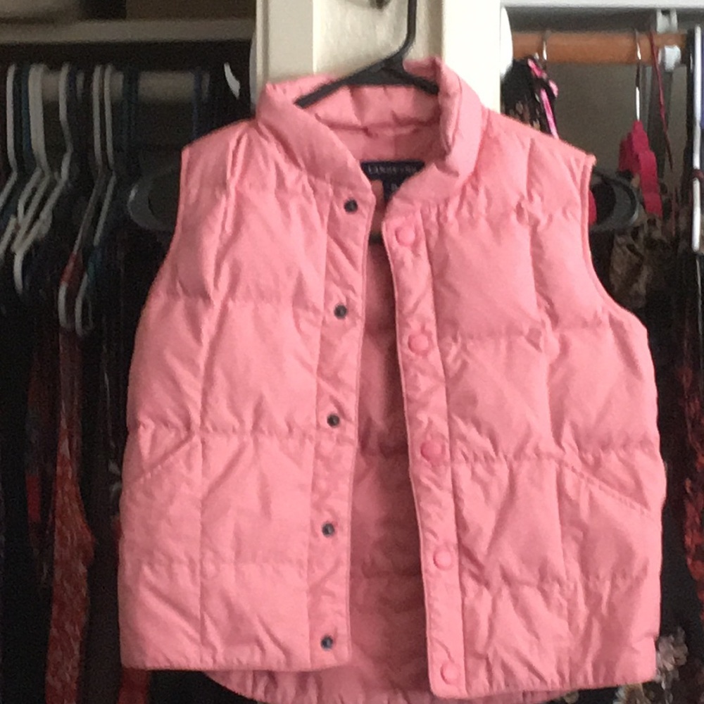 Girls size M (5/6) Landsend Pink vest